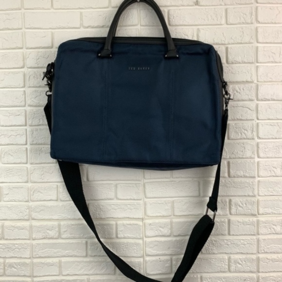 Ted Baker Other - Ted Baker nylon briefcase document laptop bag navy